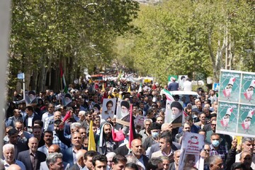 تصاویر/ حضور مردم خرم آباد در راهپیمایی روز جهانی قدس