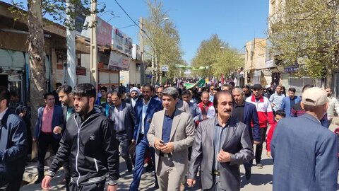 راهپیمایی روز جهاتی قدس در کوهدشت