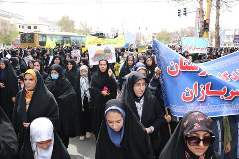 تصاویر/ حضور پرشور مردم شهرستان خوی در راهپیمایی روز جهانی قدس