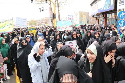 تصاویر/ حضور پرشور مردم شهرستان خوی در راهپیمایی روز جهانی قدس