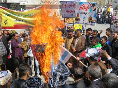 تصاویر/ راهپیمایی روز جهانی قدس در مهاباد