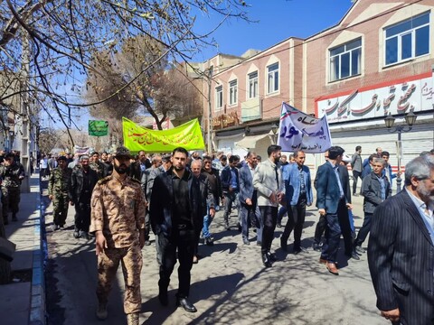 تصاویر/ راهپیمایی روز قدس در سراب