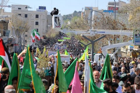 تصاویر/ راهپیمایی باشکوه مردم سنندج در روز جهانی قدس