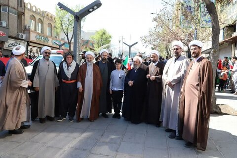 تصاویر/ راهپیمایی باشکوه مردم سنندج در روز جهانی قدس