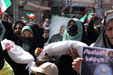 تصاویر/ راهپیمایی باشکوه مردم سنندج در روز جهانی قدس