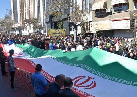 تصاویر/ راهپیمایی باشکوه مردم سنندج در روز جهانی قدس