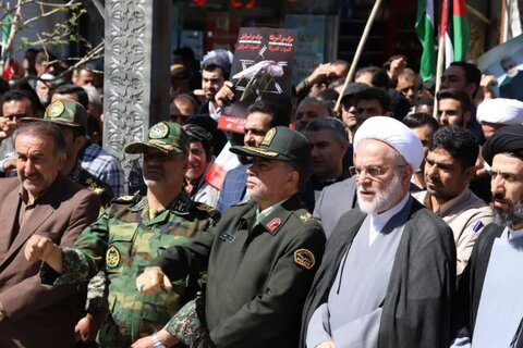 تصاویر/ راهپیمایی باشکوه مردم سنندج در روز جهانی قدس