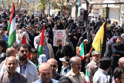 تصاویر/ راهپیمایی باشکوه مردم سنندج در روز جهانی قدس