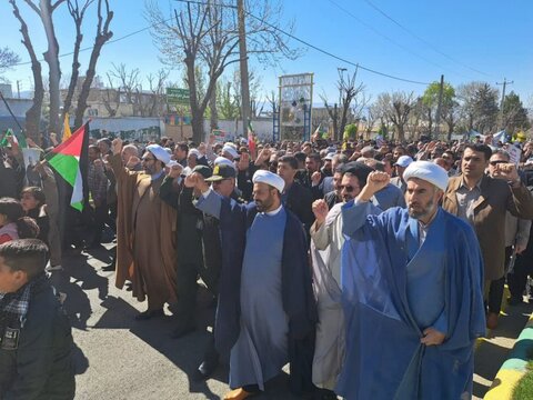 تصاویر/ برگزاری راهپیمایی روز جهانی قدس در شهرستان کامیاران