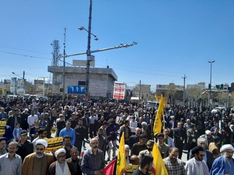تصاویر/ برگزاری راهپیمایی روز جهانی قدس در شهرستان کامیاران