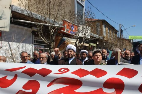 تصاویر/  راهپیمایی روز جهانی قدس در شهر تکاب