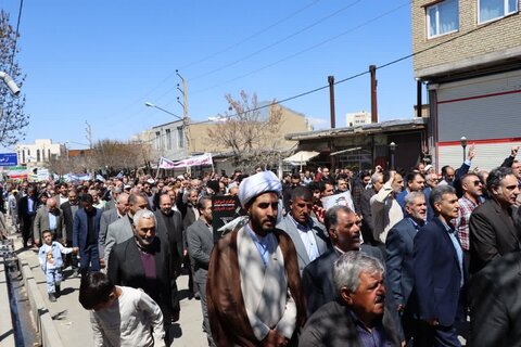 تصاویر/  راهپیمایی روز جهانی قدس در شهر تکاب