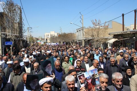 تصاویر/  راهپیمایی روز جهانی قدس در شهر تکاب