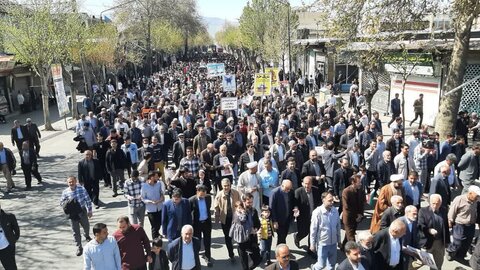 تصاویر/ راهپیمایی روز جهانی قدس در شهرستان نقده