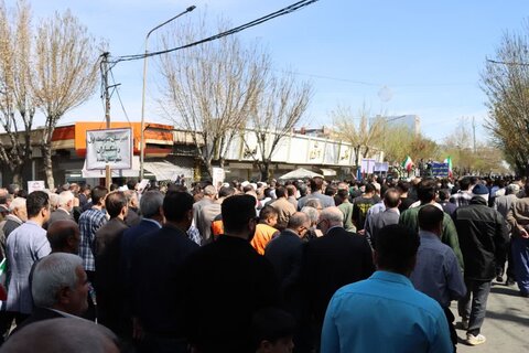 تصاویر/ راهپیمایی روز جهانی قدس در شهرستان نقده