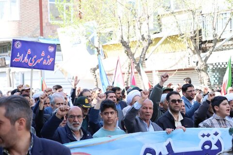 تصاویر/ راهپیمایی روز جهانی قدس در شهرستان نقده