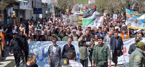 تصاویر/ راهپیمایی روز جهانی قدس در پیرانشهر