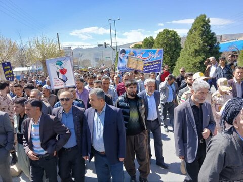 تصاویر/ راهپیمایی روز جهانی قدس در پیرانشهر