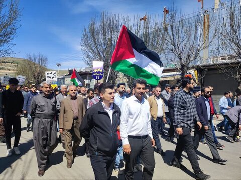 تصاویر/ راهپیمایی روز جهانی قدس در پیرانشهر