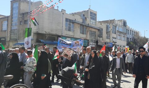 تصاویر/ شکوه حضور مردم انقلابی شهر اراک در حمایت از مردم مظلوم فلسطین