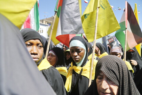 حضور طلاب غیر ایرانی در راهپیمایی روز جهانی قدس در قم
