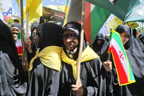 حضور طلاب غیر ایرانی در راهپیمایی روز جهانی قدس در قم