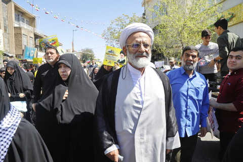 حضور علما و روحانیون در راهپیمایی روز جهانی قدس در قم