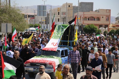عکس/ راهپیمایی روز جهانی قدس در اهرم