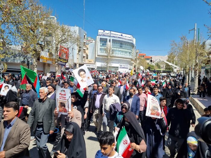 راهپیمایی روز جهانی قدس در ۲۲ نقطه از استان کهگیلویه و بویراحمد برگزار شد + تصاویر