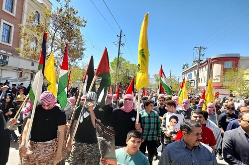 راهپیمایی «روز جهانی قدس» در کرمانشاه برگزار شد