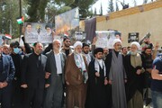 تصاویر/ راهپیمایی روز قدس در دمشق با حضور نماینده ولی فقیه