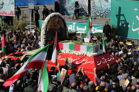 مراسم تشییع سرلشکر شهید زاهدی در اصفهان‎