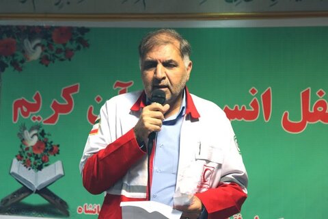 تصاویر/ حضور امام‌جمعه کرمانشاه در جمع امدادگران جمعیت هلال احمر کرمانشاه