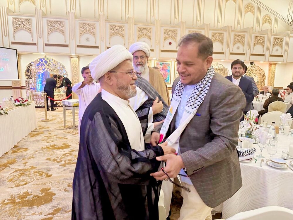 علامہ شبیر حسن میثمی کی عالمی حمایت مظلوم کانفرنس میں شرکت