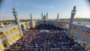 نماز عید فطر در حرم مطهر حضرت محمد هلال بن علی(ع) اقامه می‌شود