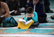 فیلم| گردهمایی۵۰۰ دانش‌آموز قرآنی  در مهدیه اردبیل