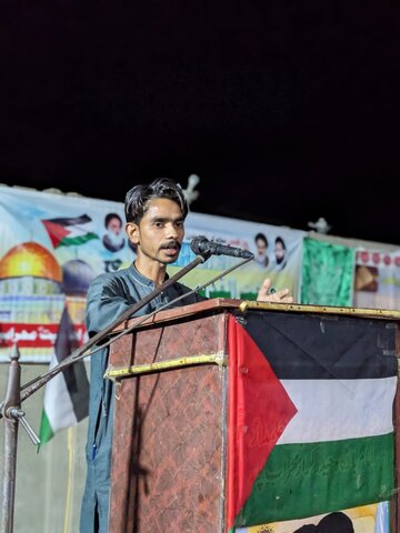 محرابپور میں عظیم الشان فلسطین کی حمایت احتجاجی مظاہرہ؛