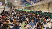 اجتماع هزار نفری کادر نوجوان کانون های مساجد قم در حمایت از کودکان غزه