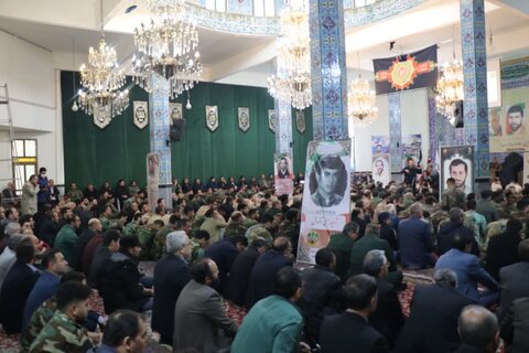 تصاویر/مراسم گرامیداشت یاد و خاطره شهید سپهبد صیاد شیرازی در مسجد قدس اردبیل