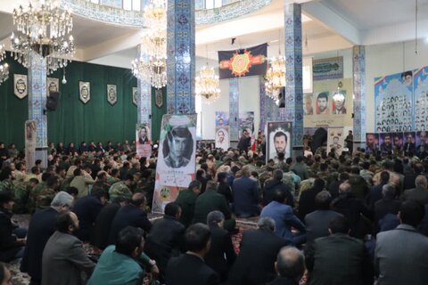 تصاویر/مراسم گرامیداشت یاد و خاطره شهید سپهبد صیاد شیرازی در مسجد قدس اردبیل