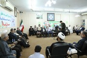دیدار جمعی از مسئولین استانی و شخصیت های حوزوی با رئیس شورای حوزه علمیه خوزستان