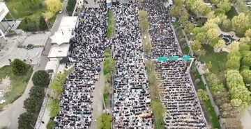 فیلم | حضور باشکوه مردم قزوین در نماز عید سعید فطر