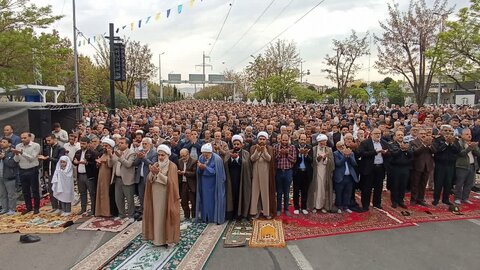 تصاویر / نماز عید سعید فطر در قزوین برگزارشد