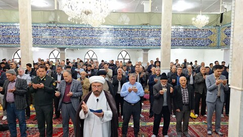 تصاویر/ اقامه نماز عید سعید فطر در ترکمنچای