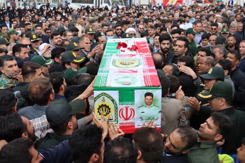 تصاویر مراسم تشییع و خاکسپاری پیکر مطهر شهید مدافع امنیت در الشتر