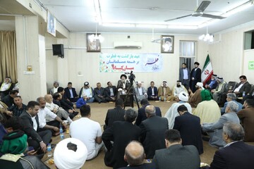 تصاویر/ دیدار جمعی از علماء، سادات، شیوخ، وجهاء و نخبگان عرب با آیت الله موسوی جزایری