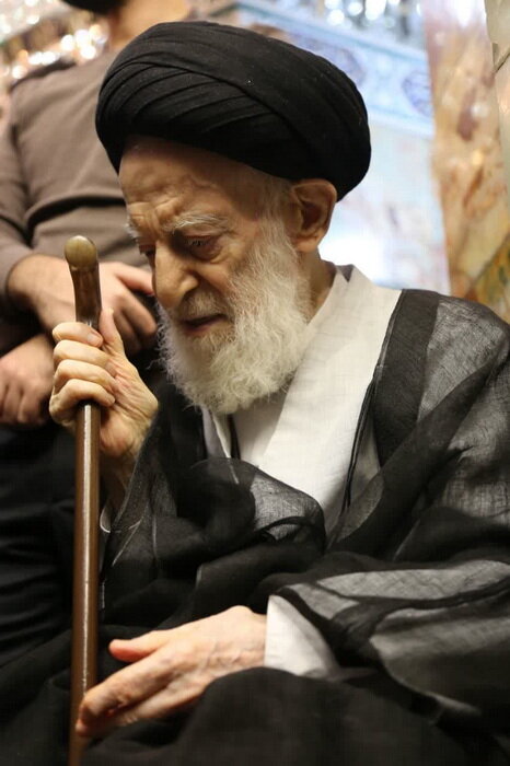 تشرف آیت الله العظمی شبیری زنجانی به حرم مطهر حضرت معصومه(س) + عکس