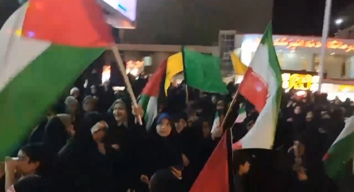 فیلم| جشن مردم بوشهر در حمایت از سپاه پاسدران
