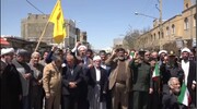 فیلم| حمایت مردم شهرستان تکاب از اقدام سپاه علیه رژیم جعلی صهیونیستی