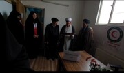 کلیپ| افتتاحیه کانون هلال احمر مدرسه علمیه هاجر خمین